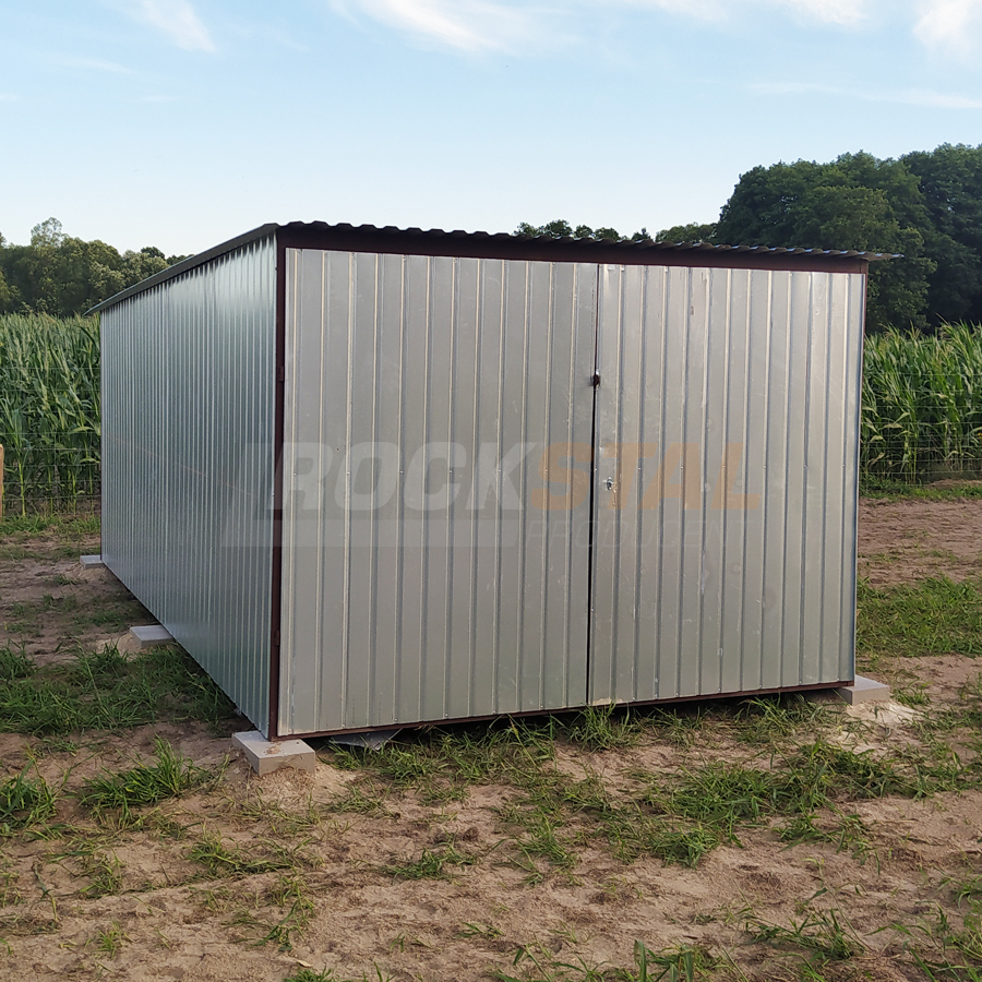 Garaż blaszany - ocynkowany - standard 3x5 m