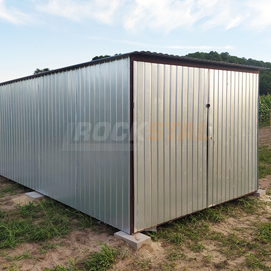 Garaż blaszany - ocynkowany - standard 3x5 m - obrazek 2