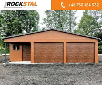 garaże z płyty warstwowej realizacje rock-stal 22