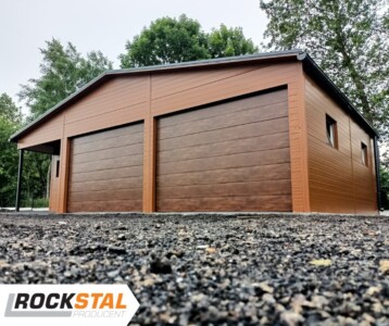 garaże z płyty warstwowej realizacje rock-stal 23