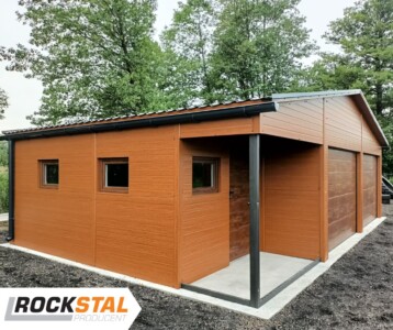 garaże z płyty warstwowej realizacje rock-stal 24