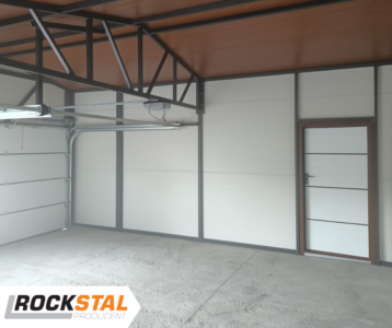 garaże z płyty warstwowej realizacje rock-stal 25