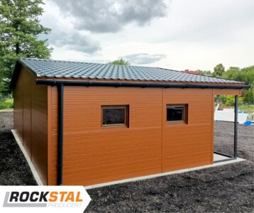 garaże z płyty warstwowej realizacje rock-stal 26